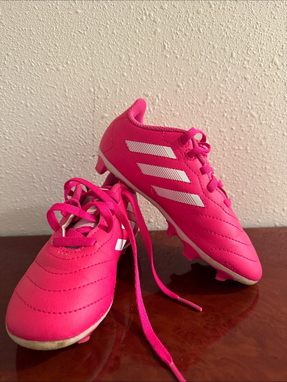 adidas Kids Pink Soccer Cleats